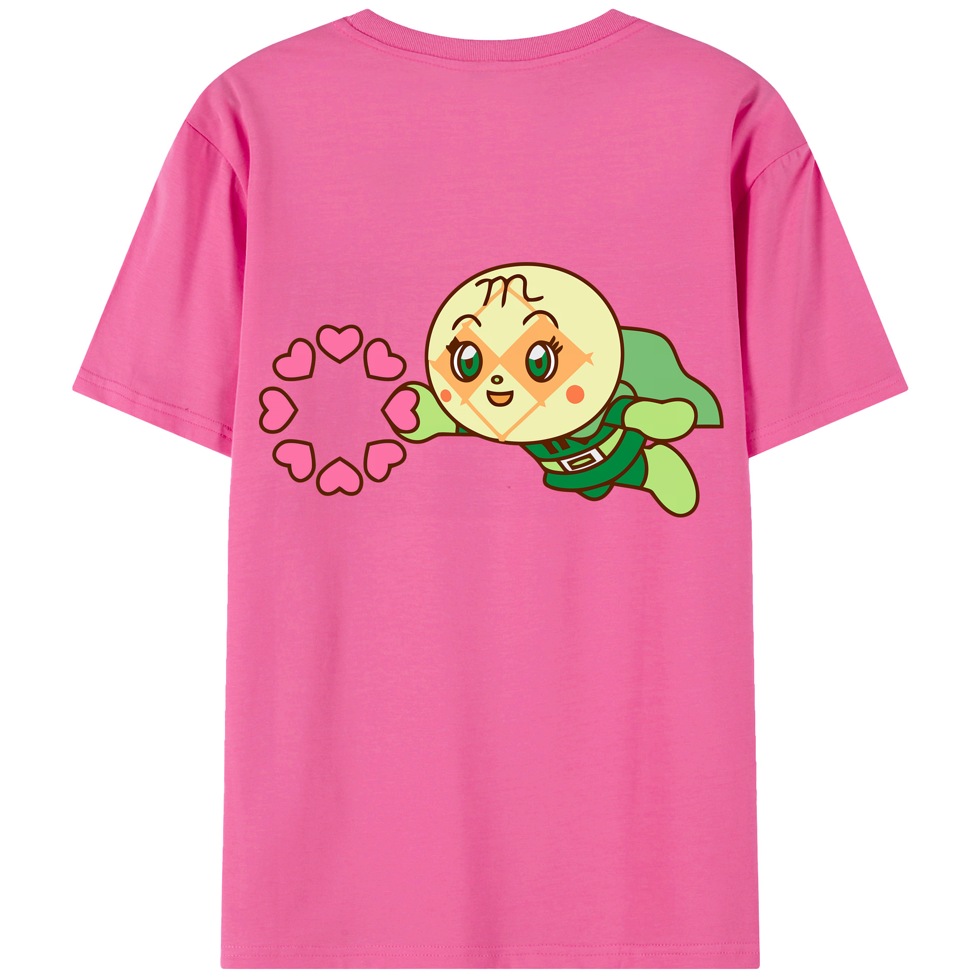 （画像用） アンパンマン Anpanman レディース半袖Tシャツ(バックプリント)